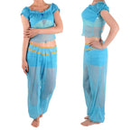 Arabian Princess Jasmine Costume Set Aladdin Cosplay Halloween - Azufun