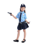 Police Officer Uniform Cool Halloween Cosplay Costume Set for Girls