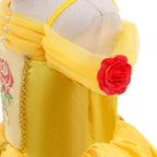 Princess Yellow Dress For Girls Kids Party Dress Ball Gown Cosplay Birthday Costume Gift