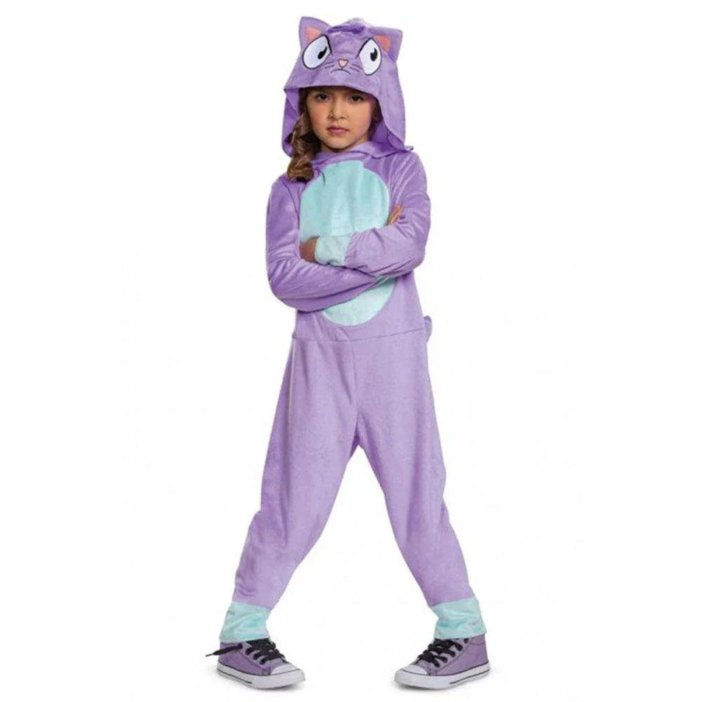 Pokemon Lost Kitties Sketch Cosplay Costume Halloween Girls Jumpsuit Hooded for Kids - Azufun