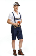 German Oktoberfest Outfit Straps Outfits Halloween Waiter Cosplay Costume - Azufun