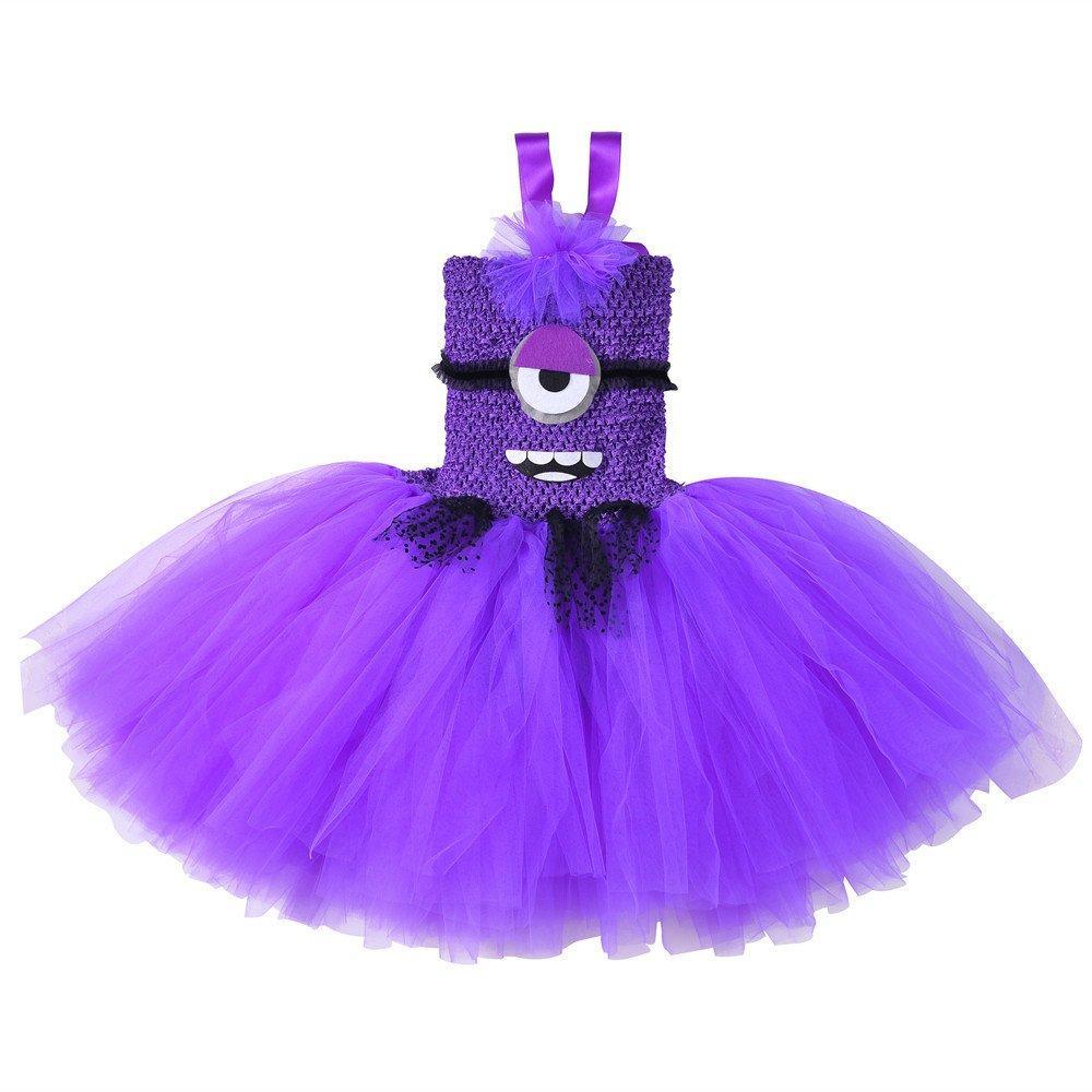 Girl Roland Purple Gauze Dress Despicable Daddy's Funny