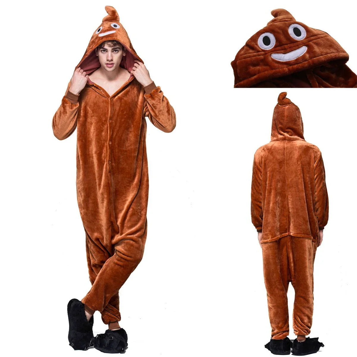 Feces Stool Kigurumi Onesie Pajamas Cosplay Costume