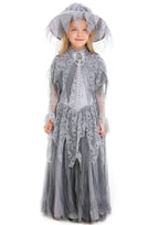 Child Halloween Ghost Princess Bridal Flower Girl Witch Costume