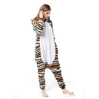 Adult New Tiger cat Kigurumi Onesies Pajamas Costume