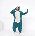Smiling Snorlax onesie kigurumi pajamas for Adult - Azufun