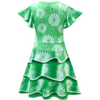 Fancy Nancy Halloween Costume Performance Costume Cosplay Green Dress - Azufun
