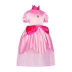 Adult Women Princess Peach Cosplay Costume Mesh Dress Outfits Halloween Carnival Suit - Azufun