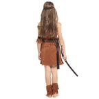 Indian Princess Cosplay Costumes Hunter Halloween Girl Dress Outfit for Kids