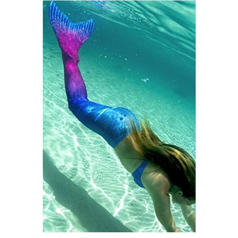 Mermaid Tails Swimming Skirt Swimwear Kid and Adult Sizes - Azufun