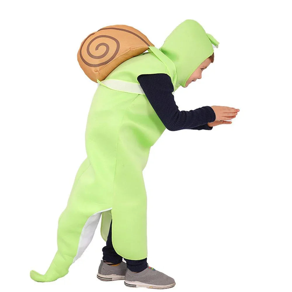 Halloween Snails Cosplay Costume Jumpsuit Kids Carnival Party Outfit Dress Up for Boys Girls