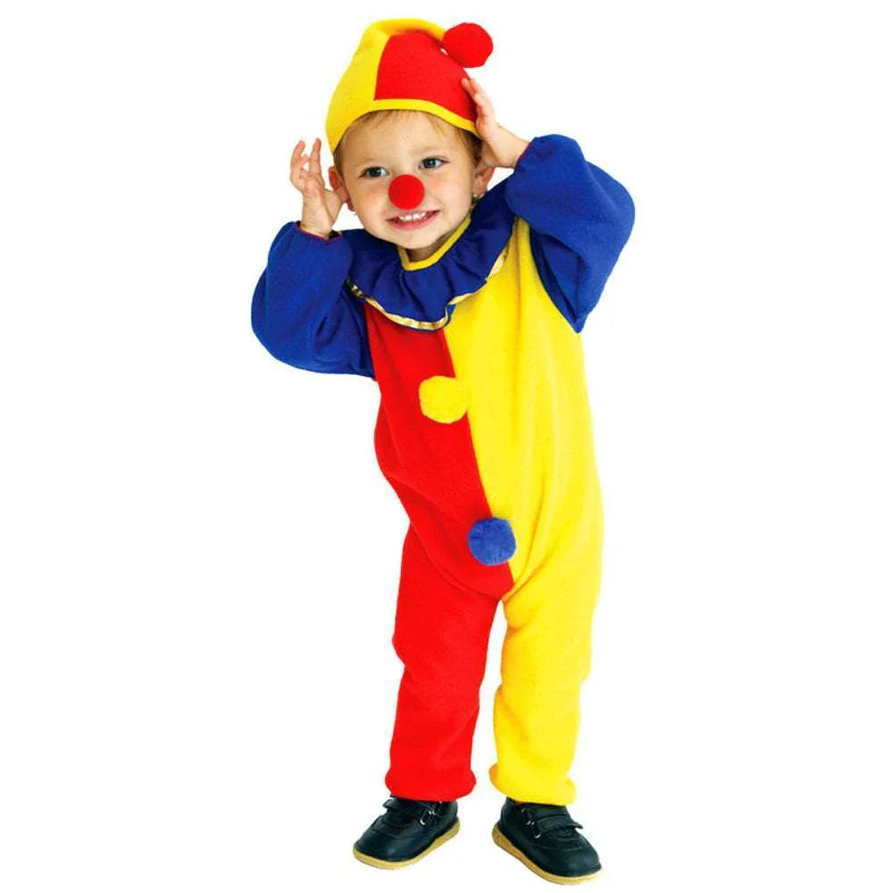 Kids Children Little Clown Halloween Cosplay Onesie Costume