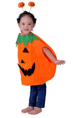 Children's Halloween Party Costume Jackolantern Pumpkin Kid Child - Azufun