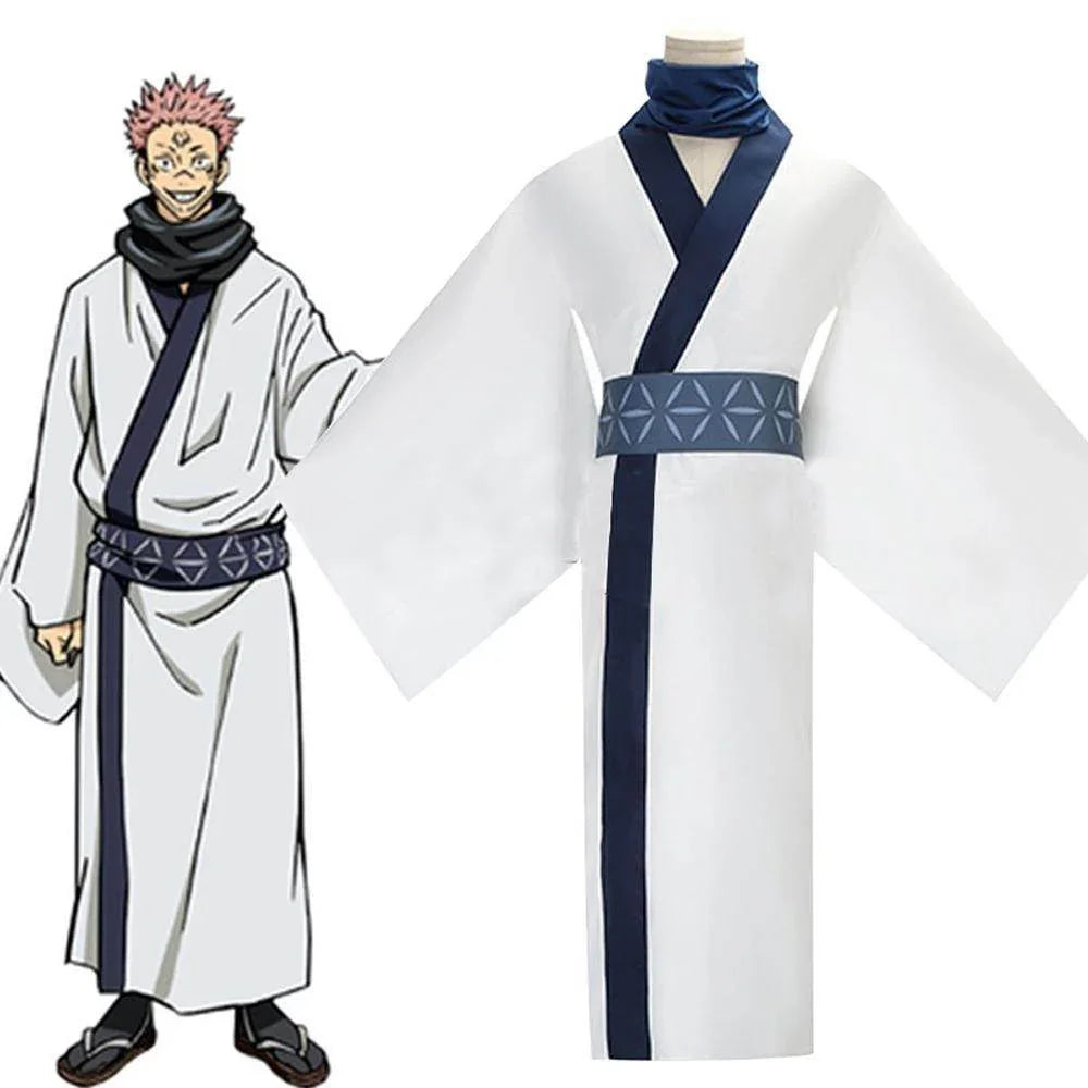 Jujutsu Kaisen Ryomen Sukuna kimono Costume Party Carnival Cosplay Full Set - Azufun