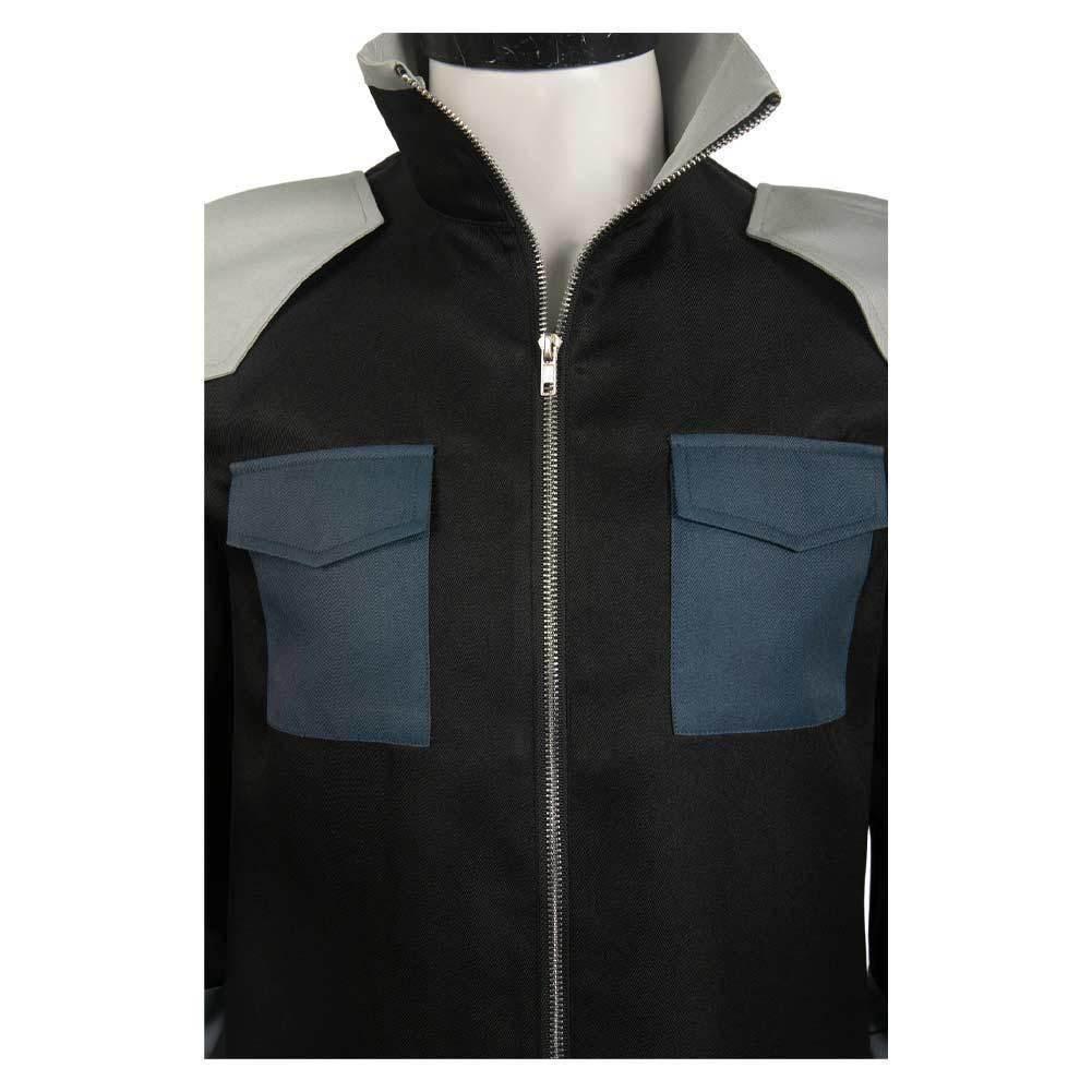 Kaiju No. 8 Soshiro Hoshina Black Team Uniform Cosplay Costume Male Role Play Outfit - Azufun