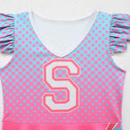 kids costume College Zombies 2 Cheerleader dress Costume Children's Dress - Azufun