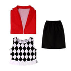 Kids Joker 2 Costume Double Delusion Role Playing Harley Quinn Cosplay Halloween - Azufun