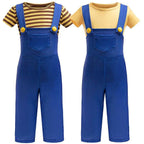 Kids Minions Cosplay Costume Boys' Suspender Outfit for Halloween Parties - Azufun