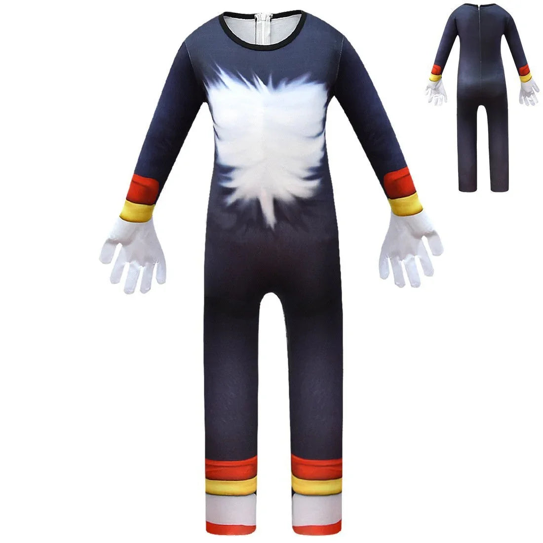 BuyKids Shadow the Hedgehog Cosplay Zentai Suit Costume Children Jumpsuit Bodysuit Outfits Now Cheaper With 3 - 5 Days Ship - PajamasBuy