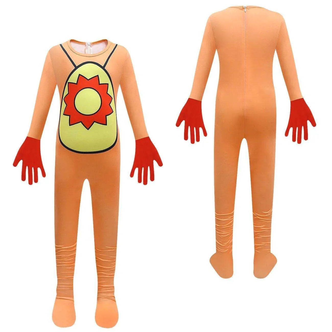 Kids' Smiling Critters Horror Jumpsuit Scary Animal Role Play Costume with Bag - Azufun