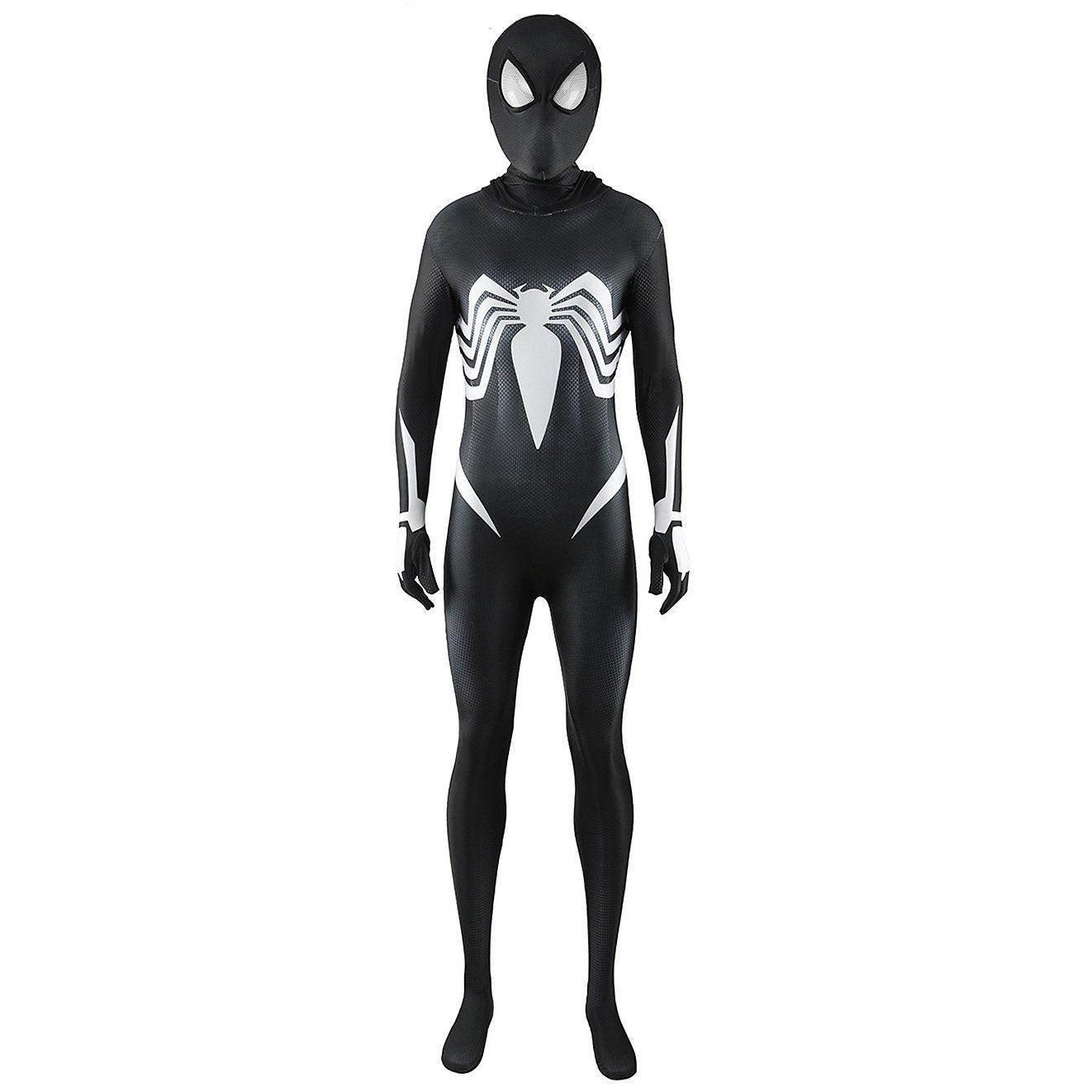 Lady Female Venom Symbiote Cosplay Costume Spider Man Halloween For Adult Kids - Azufun