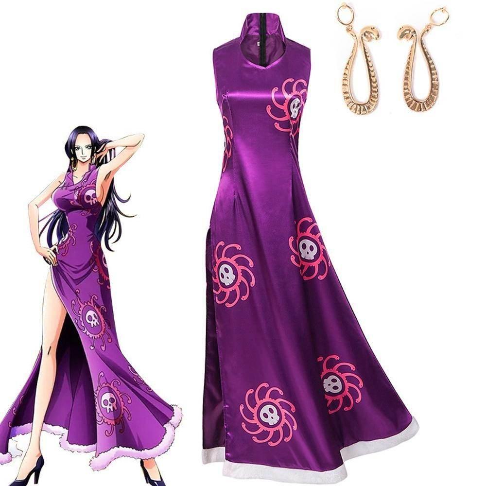 One Piece Boa Hancock Costume Party Carnival Cosplay Full Set - Azufun