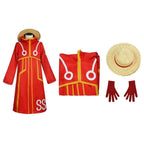 One Piece Egghead Arc 2024 Anime Monkey D. Luffy Costume Party Carnival Halloween Cosplay Full Set - Azufun