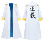 One Piece Wano Country Kizaru Costume Party Carnival Cosplay Full Set - Azufun