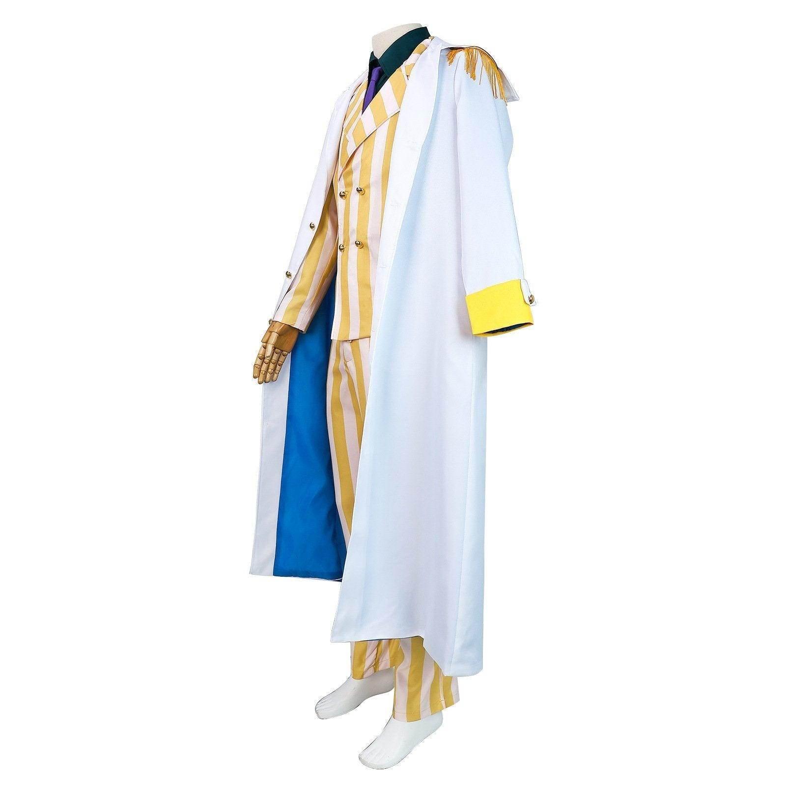 One Piece Wano Country Kizaru Costume Party Carnival Cosplay Full Set - Azufun