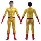 One Punch Man Saitama Costume Cosplay Zentai Suit Jumpsuit for Kids Adult - Azufun