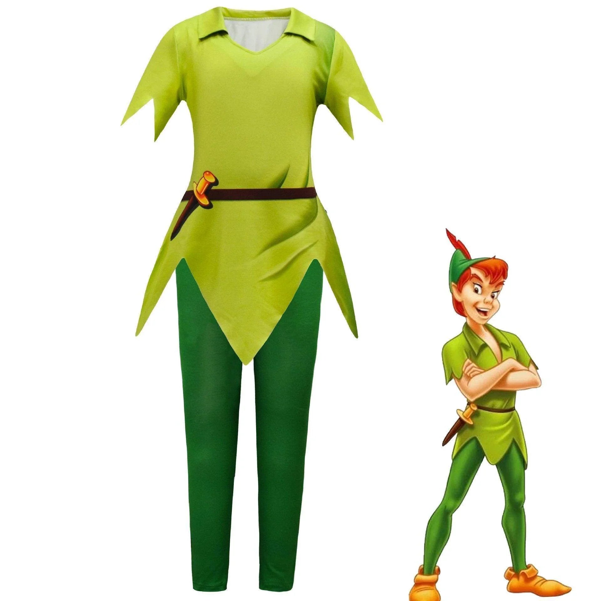 Peter Pan Shorts Suit Halloween Outfits Cosplay Costume For Kids - Azufun