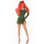 poison ivy costume women dress Halloween - Azufun