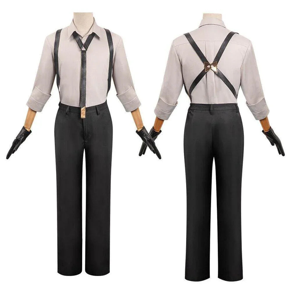 Pokemon Scarlet and Violet Rika Cosplay Costume Stylish suspender Uniform - Azufun