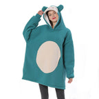 Pokemon Snorlax Costume Keep Warm Cozy Lazy TV Blanket Pajamas - Azufun