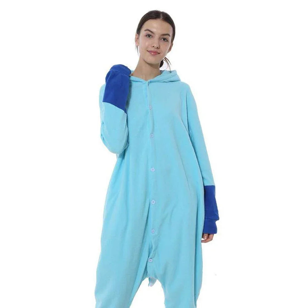 Pokemon Vaporeon Eevee Evolution Kigurumi onesies Costume Cartoon Halloween Pajamas - Azufun