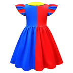 Pomni Flying Sleeve Dress The Amazing Digital Circus Costumes Printing Girls' For Kids - Pajamasbuy