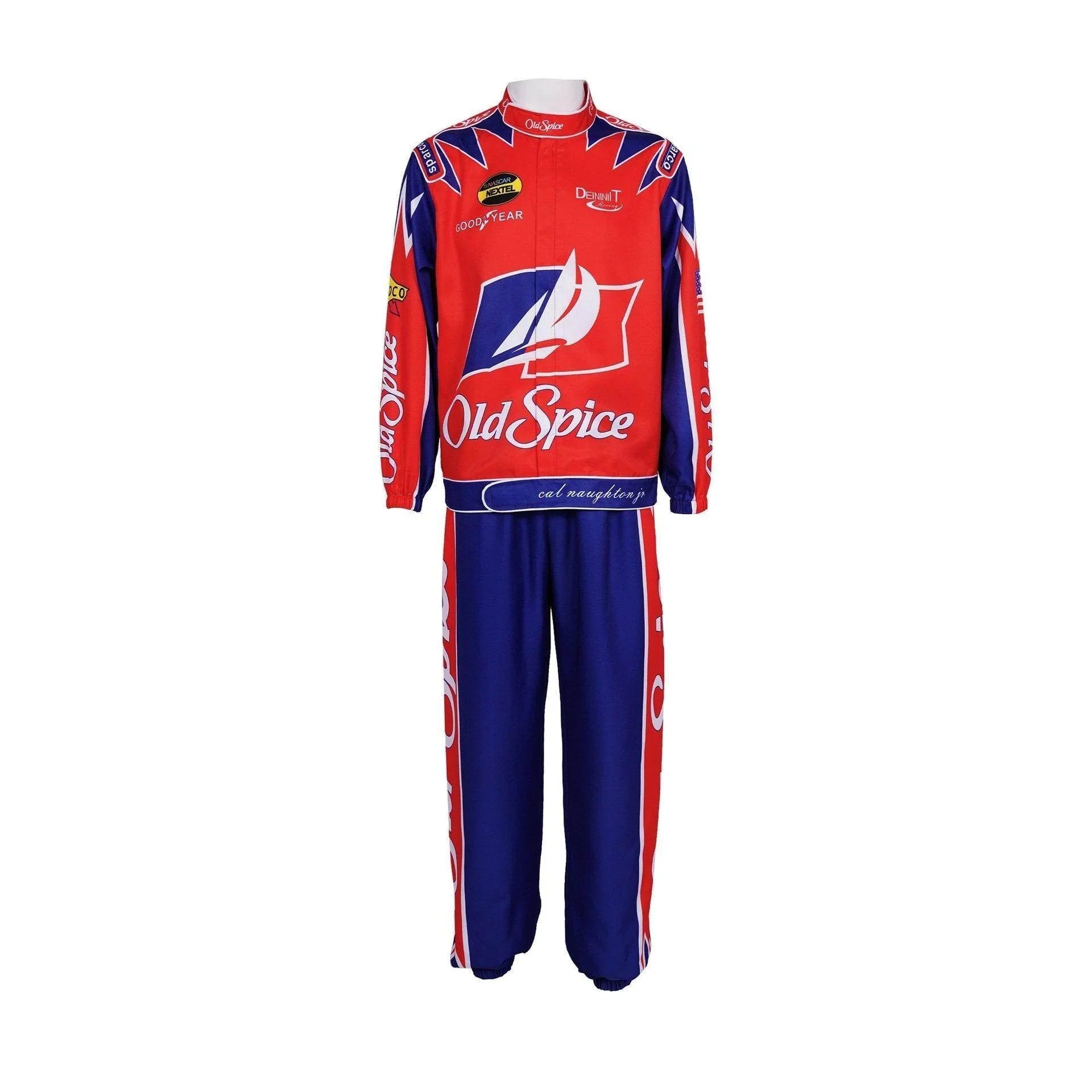 Ricky Bobby Nascar Cosplay Costume Talladega Nights Wonder Bread Racing Apparel - Azufun