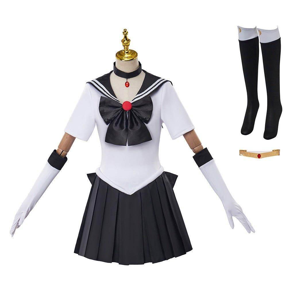 Sailor Moon Pluto Meiou Setsuna Costume Uniform Cosplay Dress Outfits Halloween Suit - Azufun