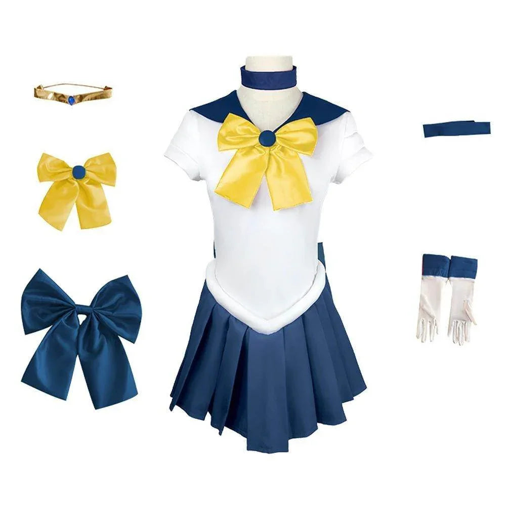 Sailor Moon Sailor Uranus Ten'ou Haruka Costume Uniform Cosplay Dress Halloween - Azufun