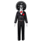 Scary Skeleton Suit - Black and White Halloween Pants and Jacket business suit cosplay - Azufun