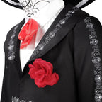 Scary Skeleton Suit - Black and White Halloween Pants and Jacket business suit cosplay - Azufun