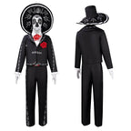 Scary Skeleton Suit - Black and White Halloween Pants and Jacket business suit cosplay - Azufun