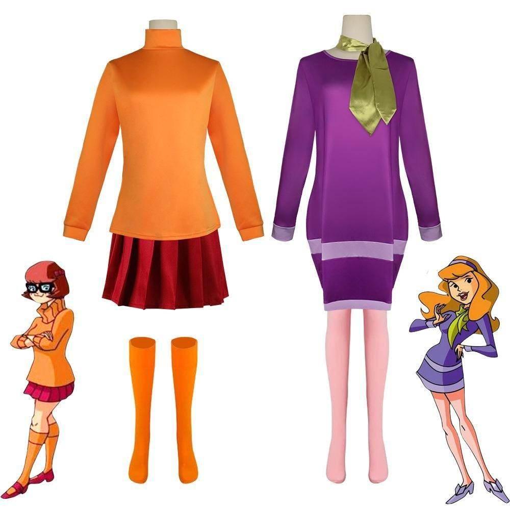 Scooby DooVelma daphne costume cosplay Halloween - Azufun