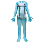 Skibidi Toilet Blue Jumpsuit Titan Tv man Cosplay Costume For Kids - Azufun