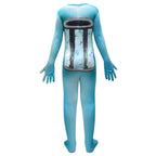 Skibidi Toilet Blue Jumpsuit Titan Tv man Cosplay Costume For Kids - Azufun