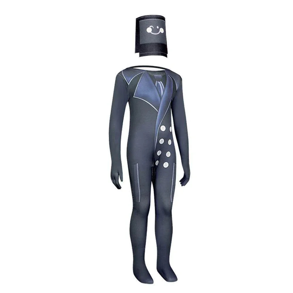 Skibidi Toilet Game Kids Cosplay Costume Jumpsuit Halloween Carnival Suit - Azufun