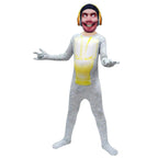 Skibidi Toilet White Jumpsuit Titan Tv man Cosplay Costume For Kids - Azufun
