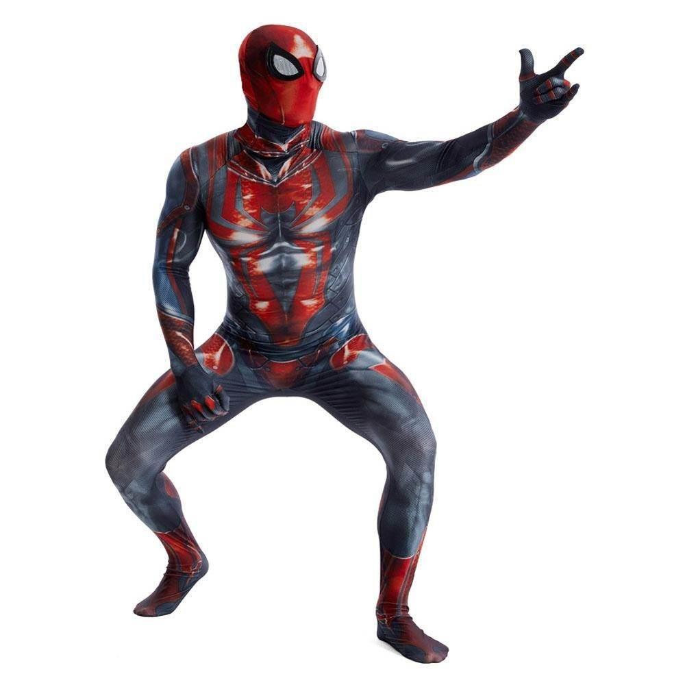Spider Armor MK III Spider Man Peter Parker Shimmering Cosplay Suit PS4 Costume - Azufun