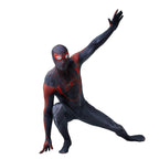 Spider-Man 2 Miles Morales Black Cosplay Jumpsuit Costume for Adults and Kids - Azufun