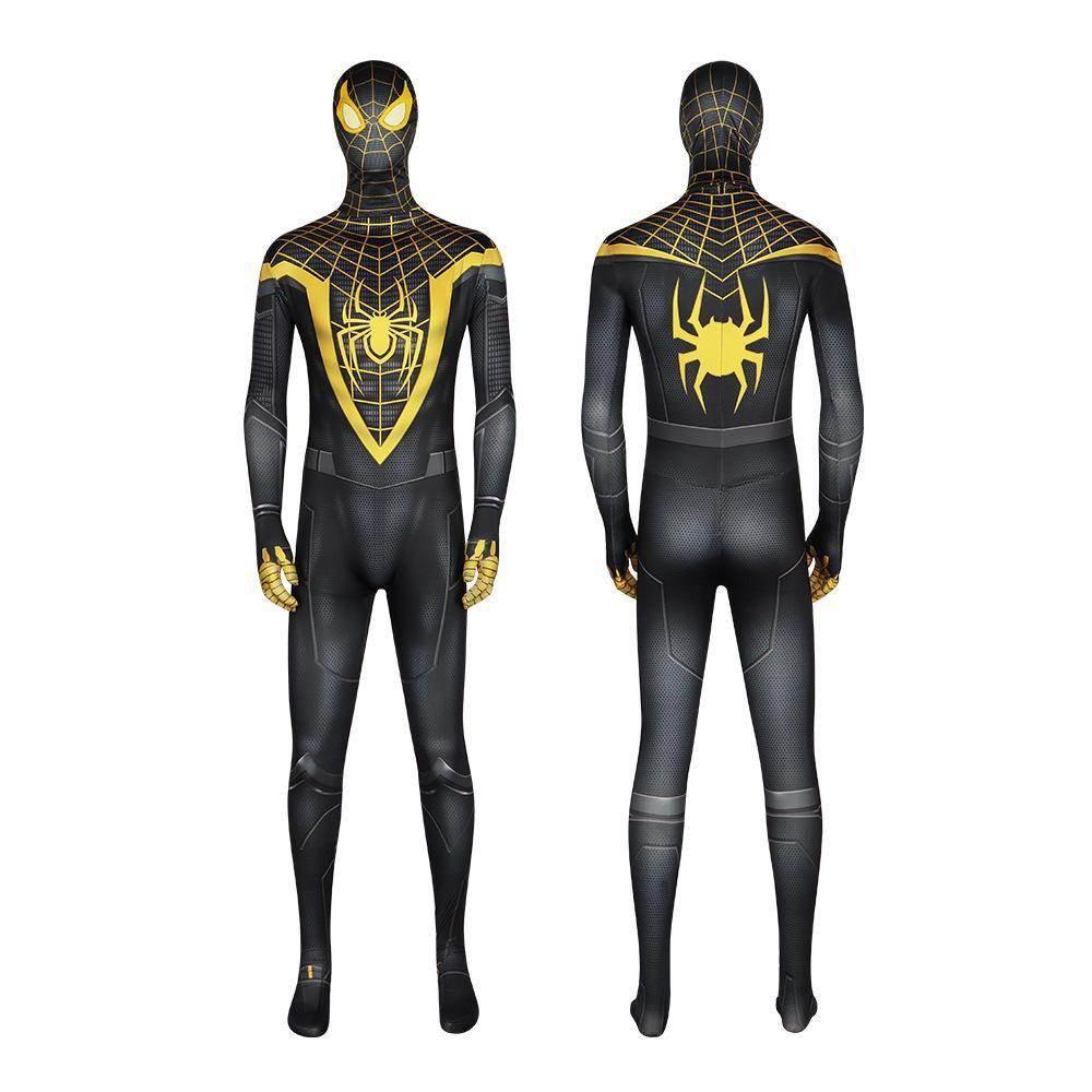 Spider-Man 2099 PS5 Comics Miles Morales Jumpsuit Halloween Cosplay Costume Bodysuit - Azufun